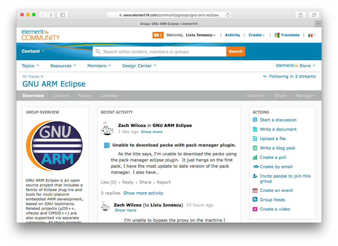 GNU ARM Eclipse forum